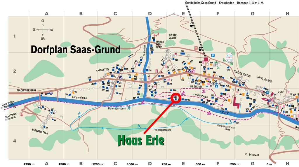 Haus Erle Appartement Saas-Grund Buitenkant foto